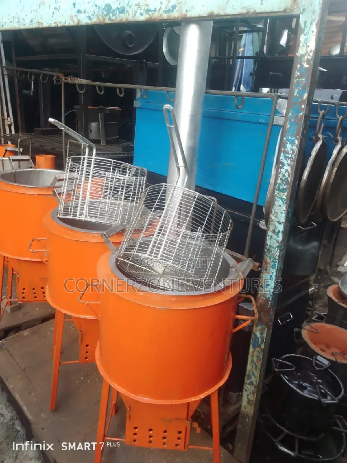 Firewood Chips Fryer Jiko