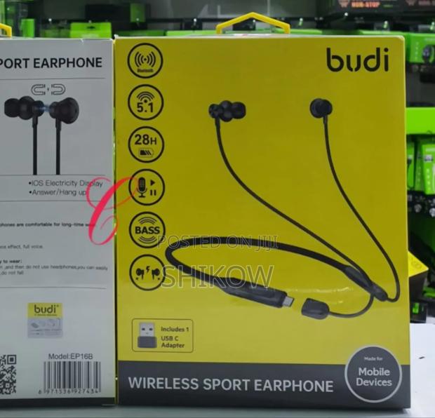 Budi Ep16b 28hrs Playtime Wireless Sport Earphone