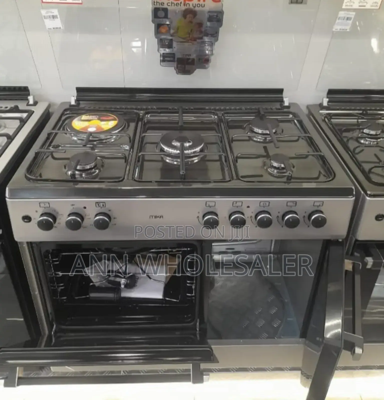 Silver 60 by 90 Mika Gas Cooker M/7