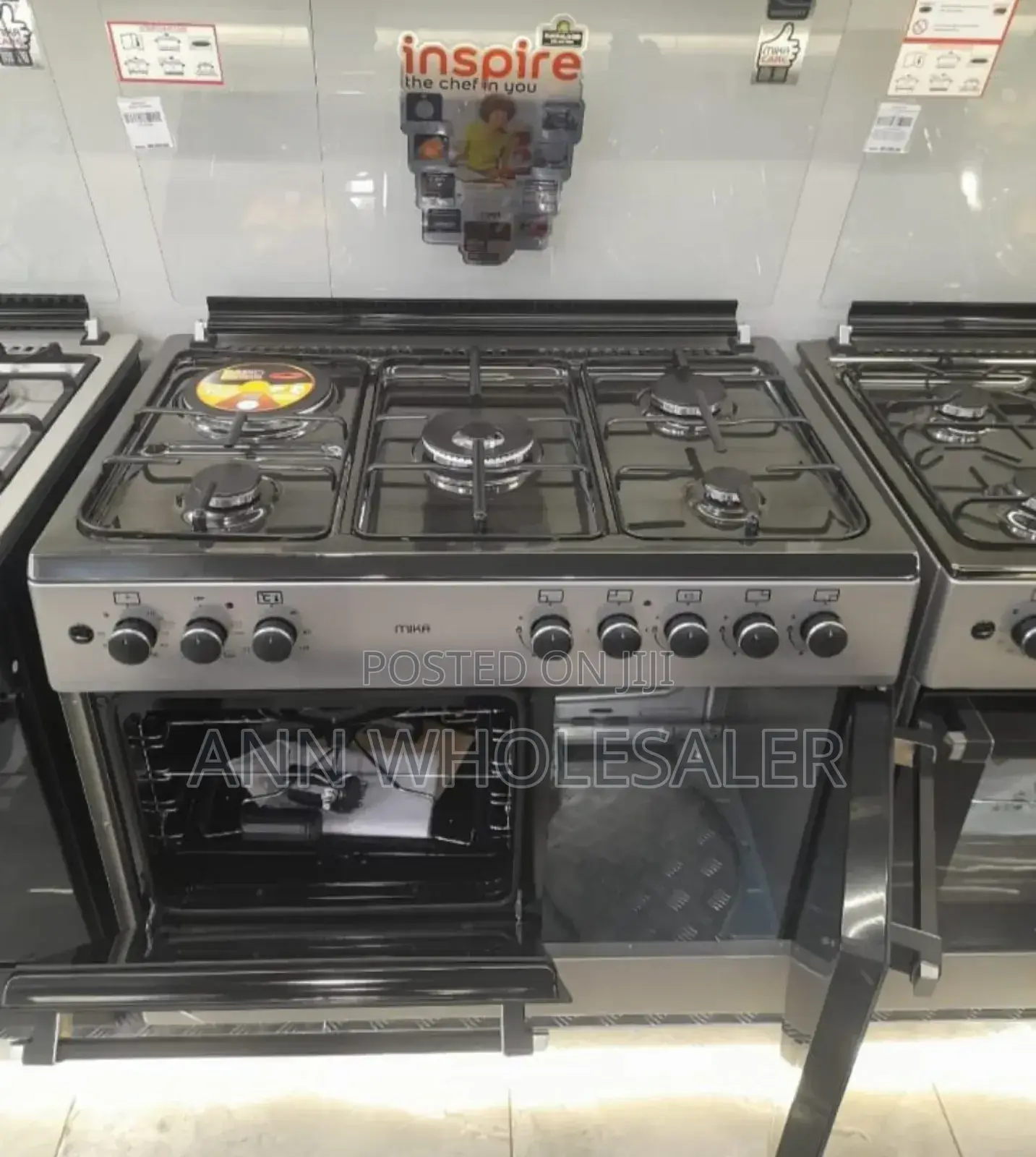 Auto -Ignition 60 by 90 Mika Gas Cooker With Electric Oven