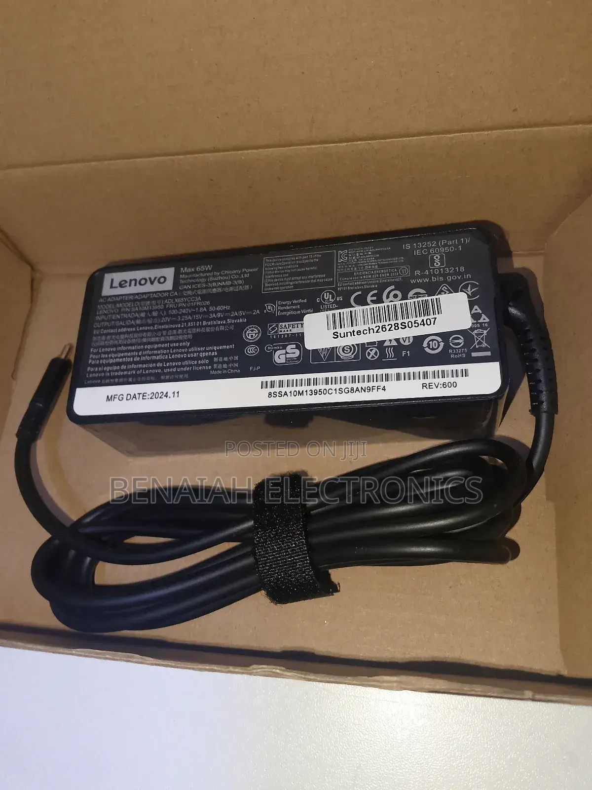 Best Quality Lenovo Laptop Charger Type C (65 Watts)