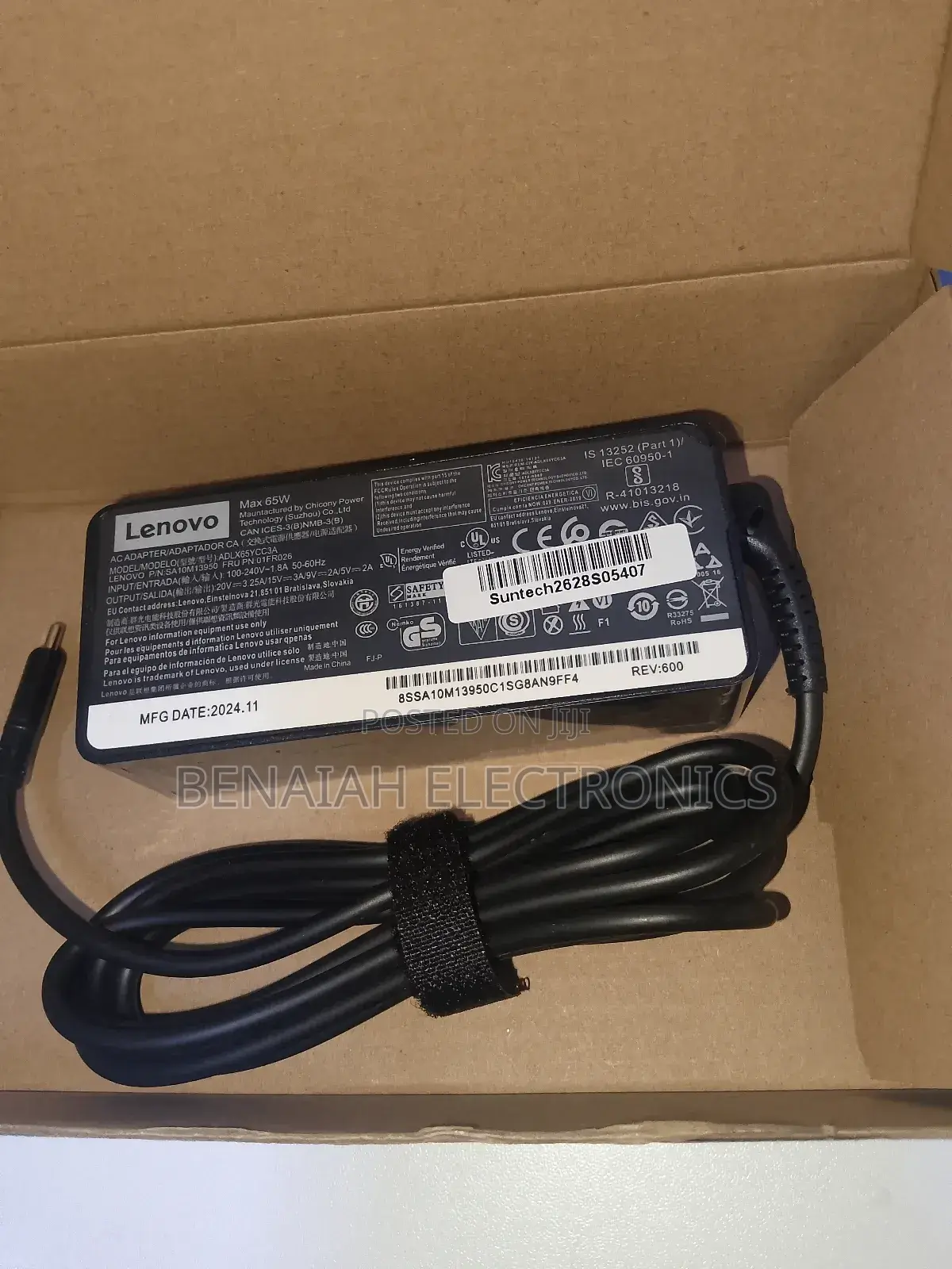 Best Quality Lenovo Laptop Charger Type C (65 Watts)
