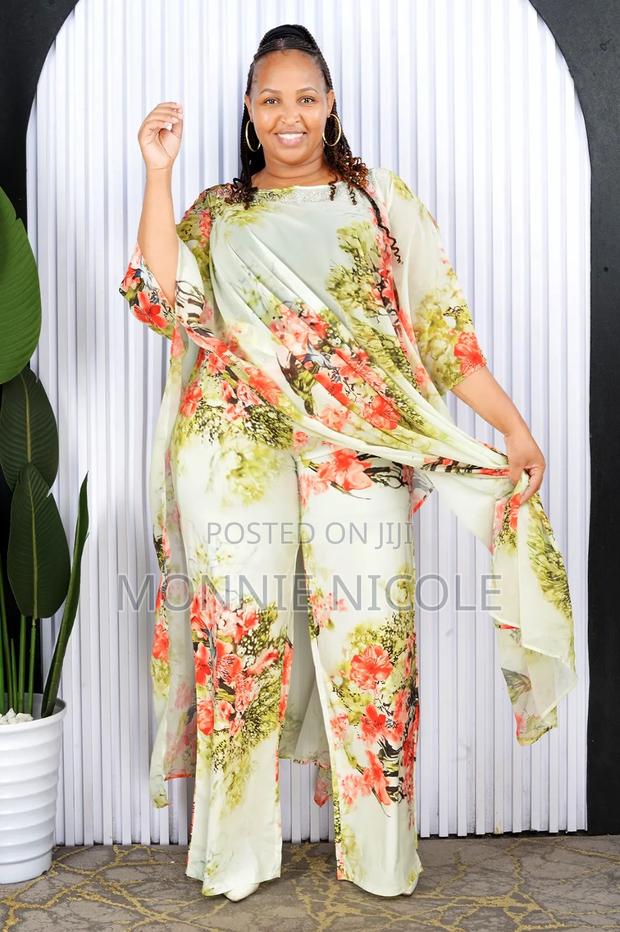 Fancy Casual Wear Women Pants Plus Kimono 
