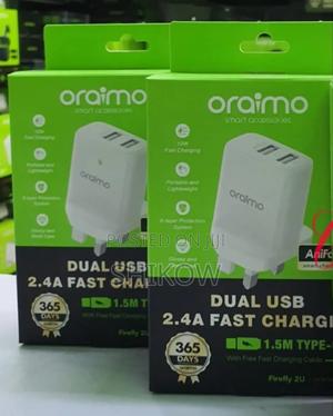 Oraimo Firefly 2u U67d+C53 Dual Usb 2.4a iPhone - thumbnail 2