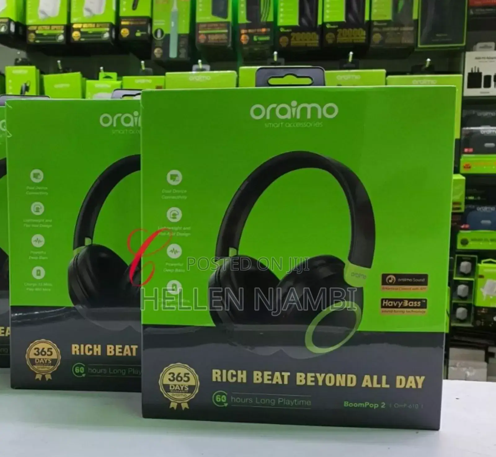 Oraimo Boompop 2 Ohp-610 60hrs Playtime Headphones