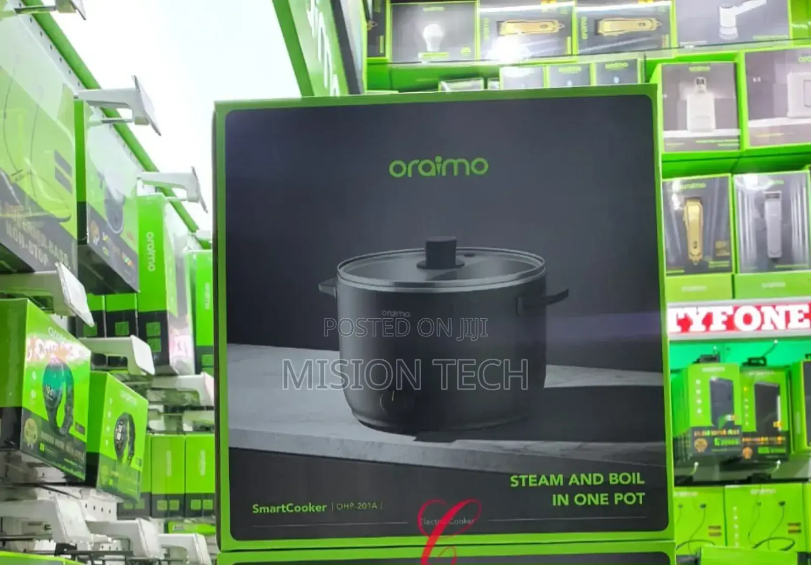 Oraimo Smart Cooker Ohp-201a 1000w 3l Electric Cooker° ••