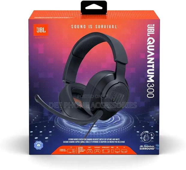 JBL Quantum 300 Wired Headphones - main view