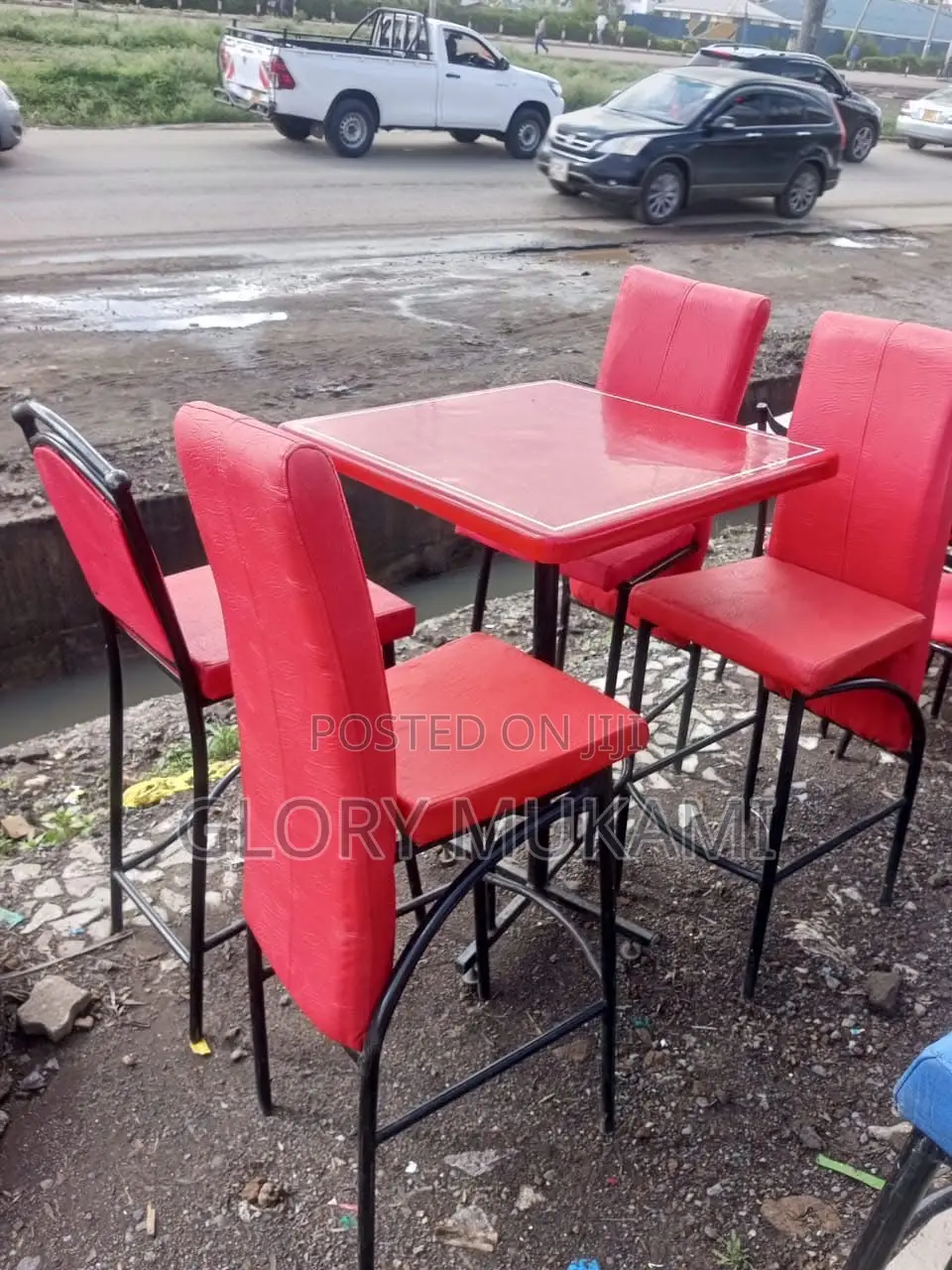 Restaurant And Bar High Executive Red Chair