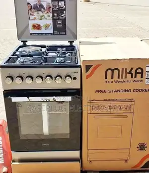 Mika Standing Cooker, Rotisserie, Silver Body 50×60 - 3 +1