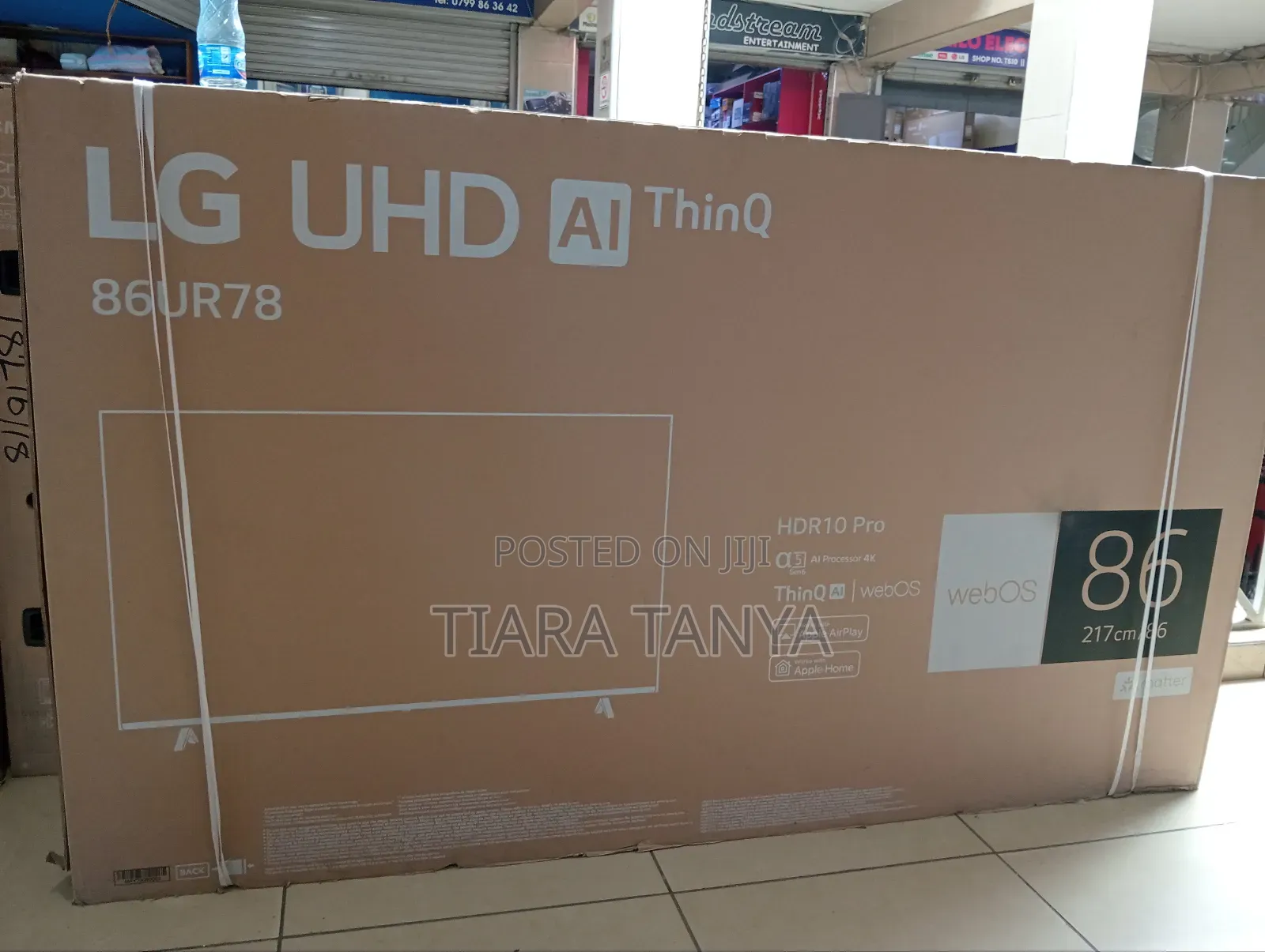 Lg 86 Inch Ur78 Smart Ai Thin Q4k HDR Webos Tv
