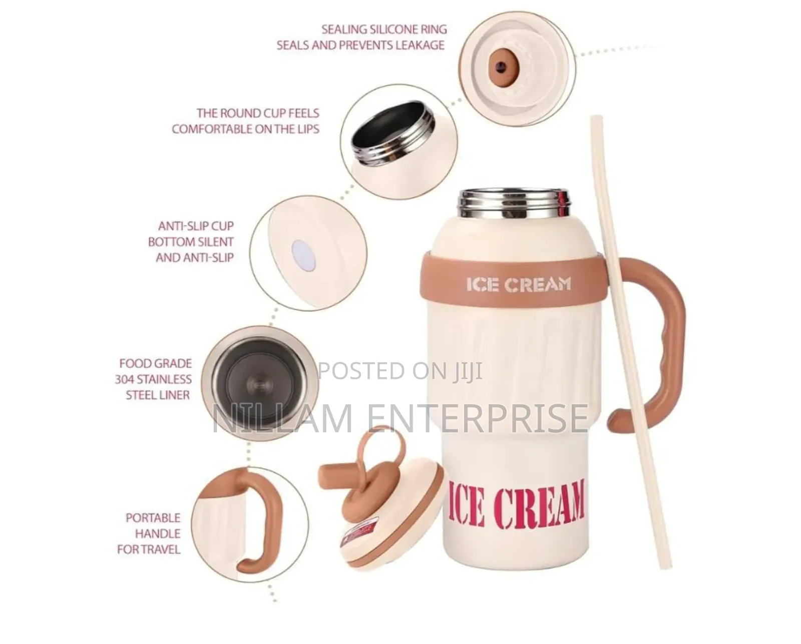 Coffee Tea Water Bottle With Portable Handle/Stanley Mug