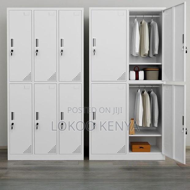 Office Cabinet: 6-Locker Heavy -Duty Office Storage Cabinet - thumbnail 4