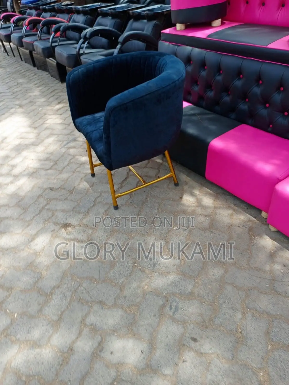 Black Styling Salon Manicure Chair