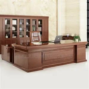 Office Table:180cm Modern Boss Office Desk With Side Table