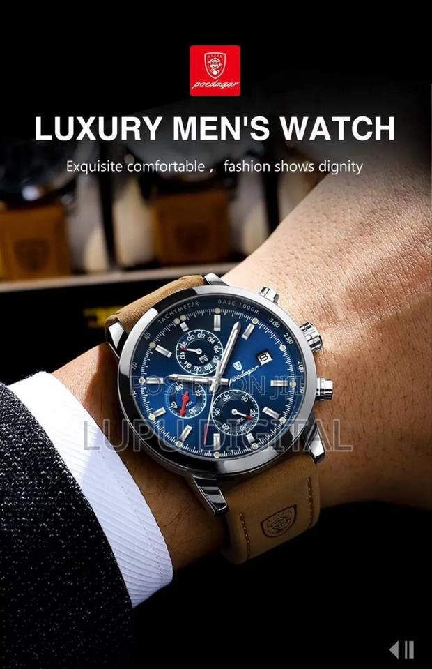 Poedagar Chronograph Gents Watch Chronograph Movement - thumbnail 4