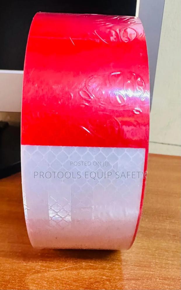 White Red Reflective Tape