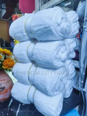 Pure White Fleece Throw Blankets Available