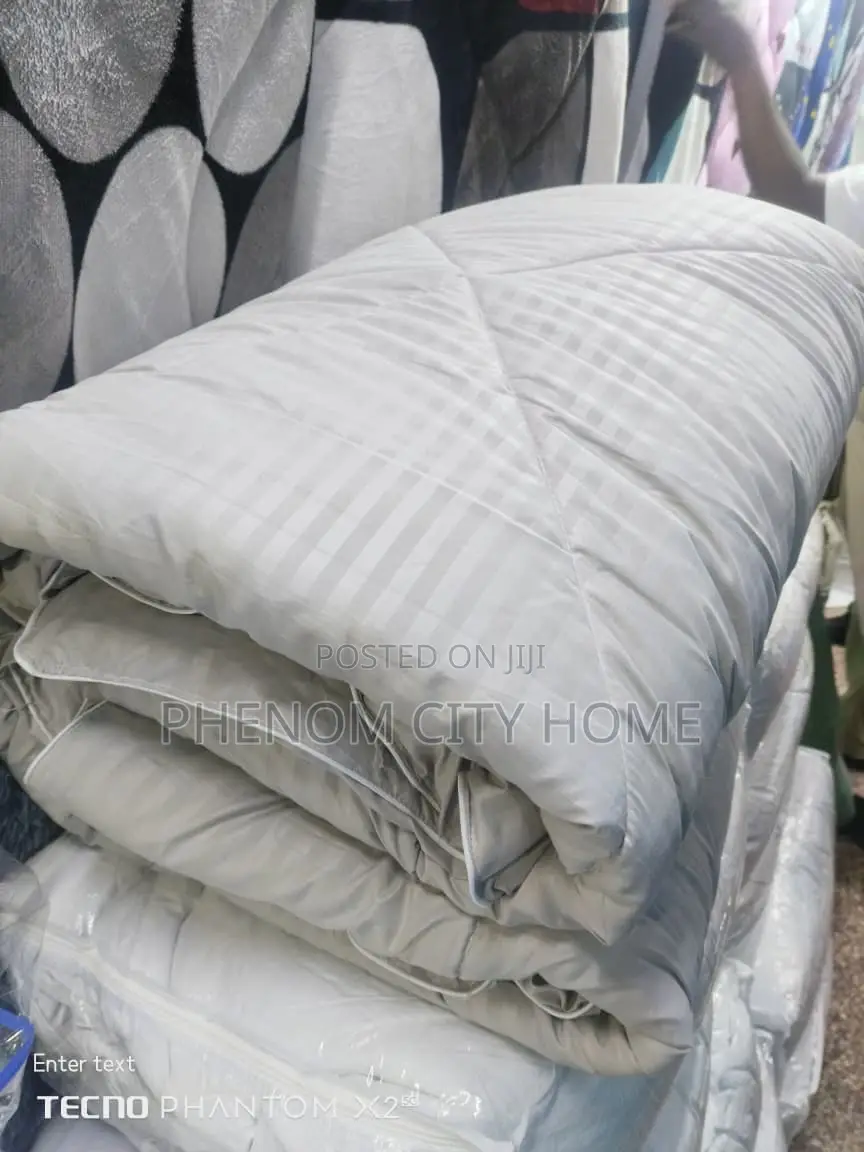 Plain Grey Binded Duvets Available