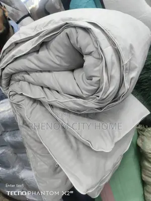 Plain Grey Binded Duvets Available