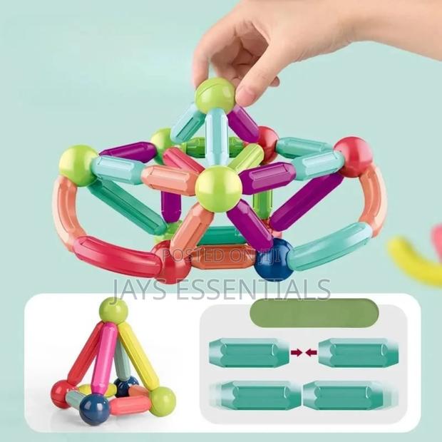 36pc Montessori Magnetic Sticks - main view