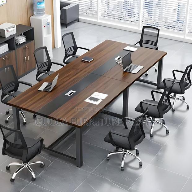 Boardroom Tables: 240cm Elegant Long Writing Boardroom Table - main view