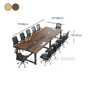 Boardroom Tables: 240cm Elegant Long Writing Boardroom Table