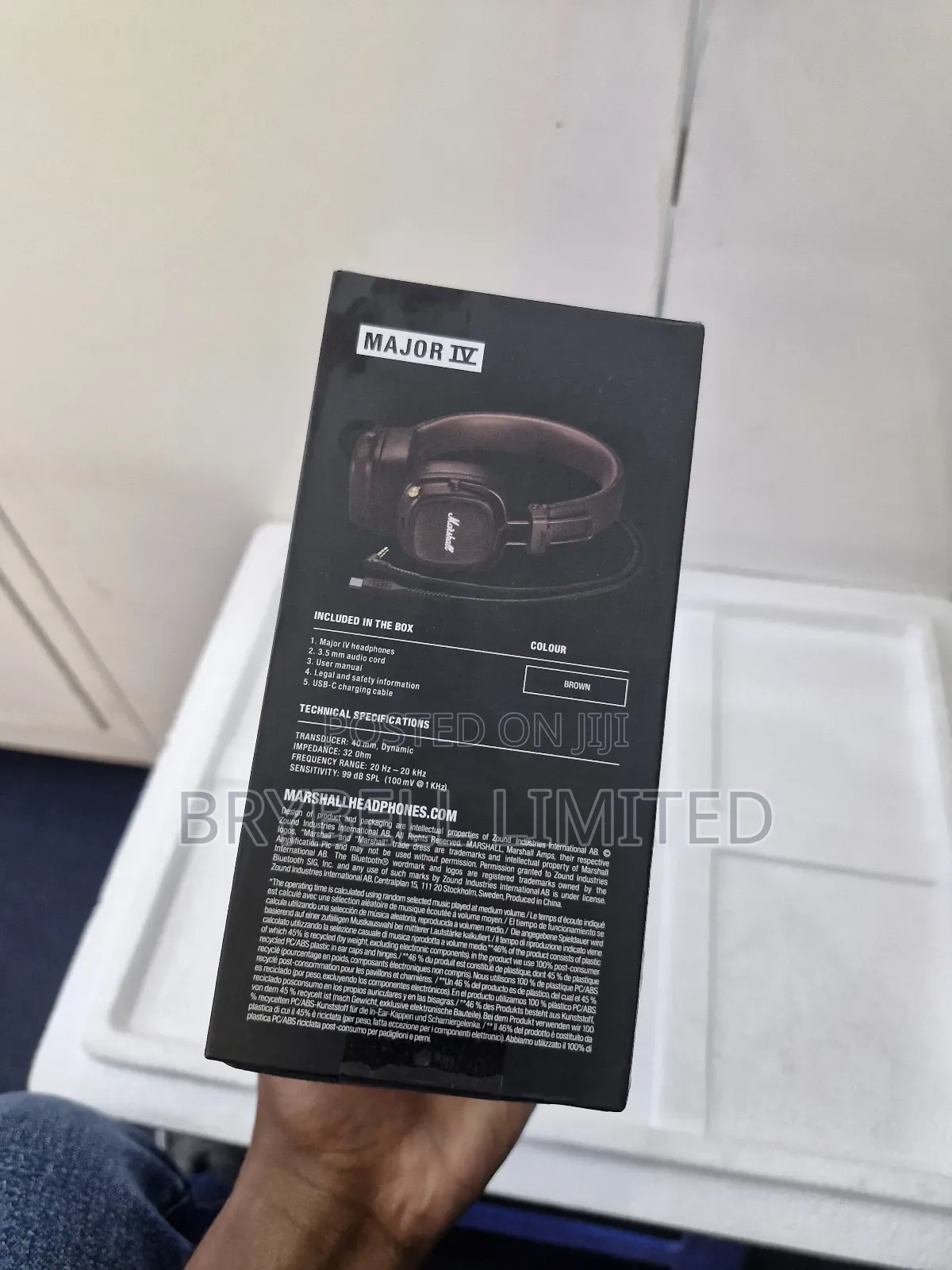 Marshall Major Iv Bluetoo Head Phones, Brand New