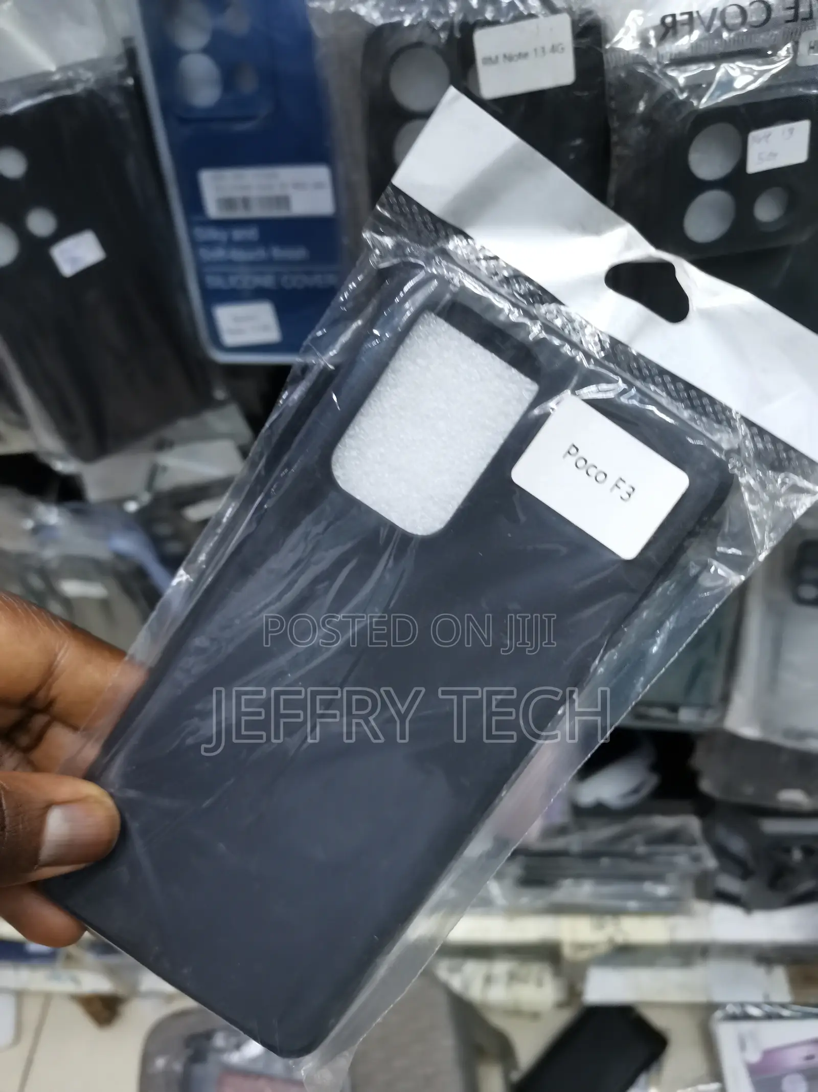 Tumundos Soft Silicone Case for Xiaomi Poco F3 Black
