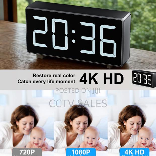 Spy Clock Camera Wide View Wall Display Clock - main view