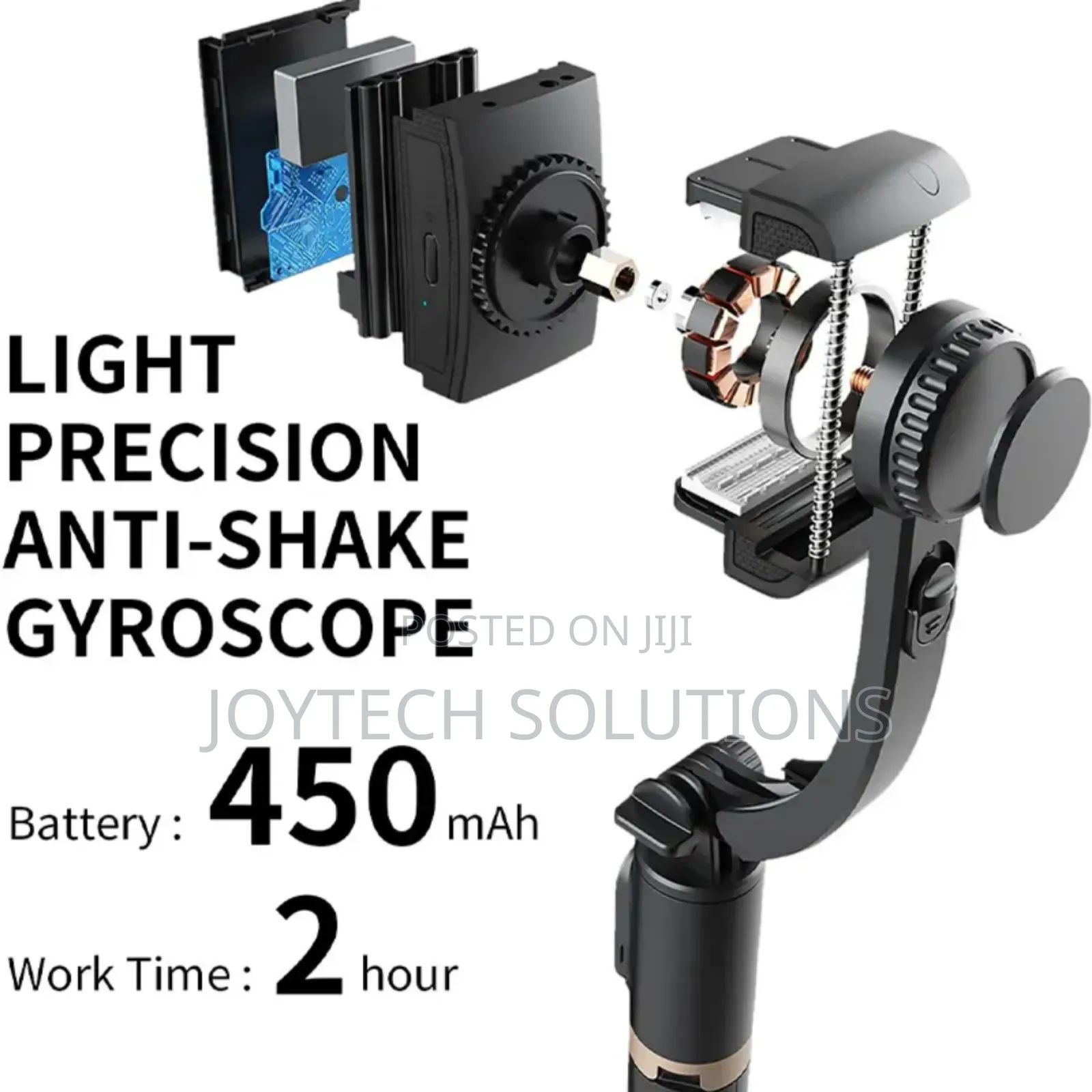 Anti-Shake Gimbal Stabilizer Selfie Stick Tripod Stand