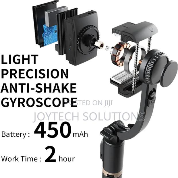 Anti-Shake Gimbal Stabilizer Selfie Stick Tripod Stand - thumbnail 3