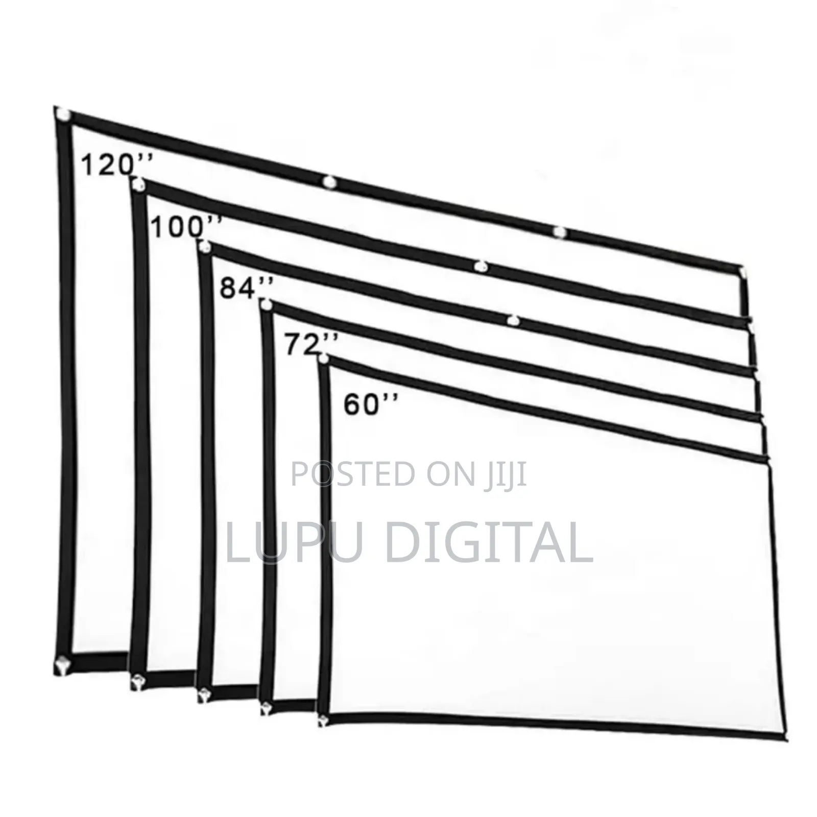 Fabric Foldable Projection Screen 100 Inch