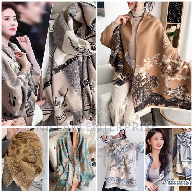 Luxury Floral Print Scarf for Women