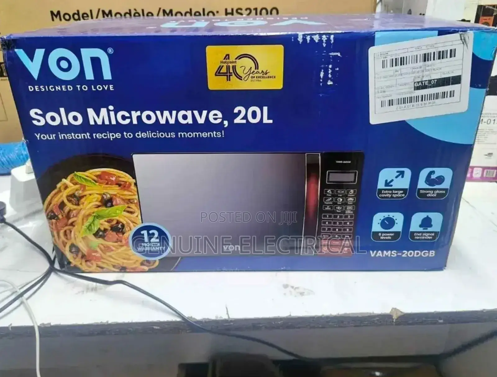 Von 20l Digital Microwave Oven Solo
