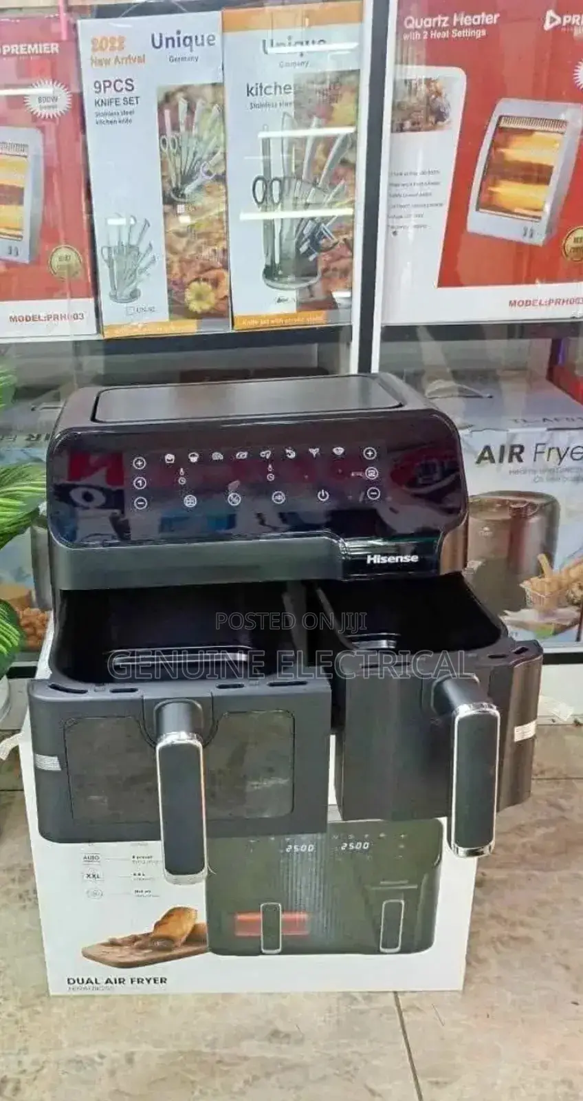 Dual/Dual Air Fryer Hisense 8.6l