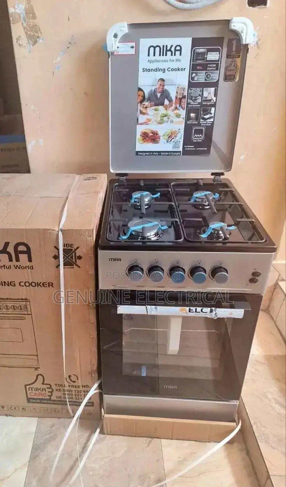 Complete Gas Cooker, Mika, 50 by 60cm, Gas Oven