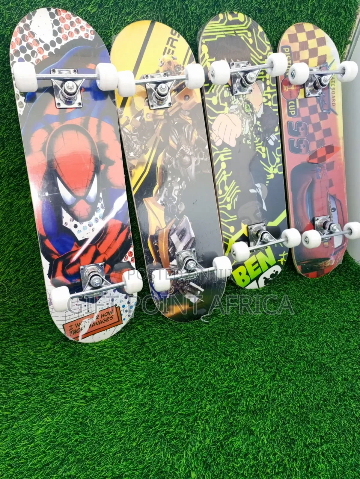 Cartoon Themed Skateboard With Rubber Wheels