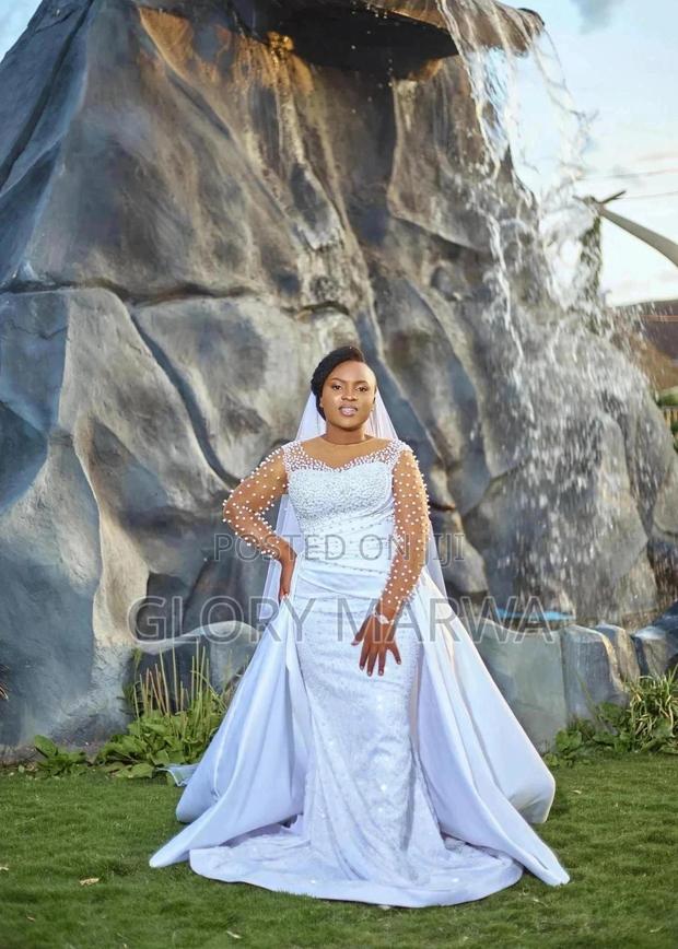 Elegant White Wedding Dress - main view
