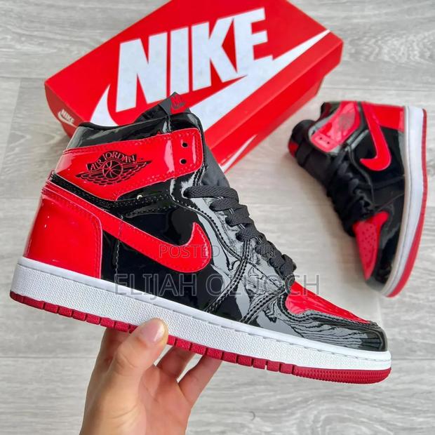 Jordan 1 High Patent Bred,Quality*
*S