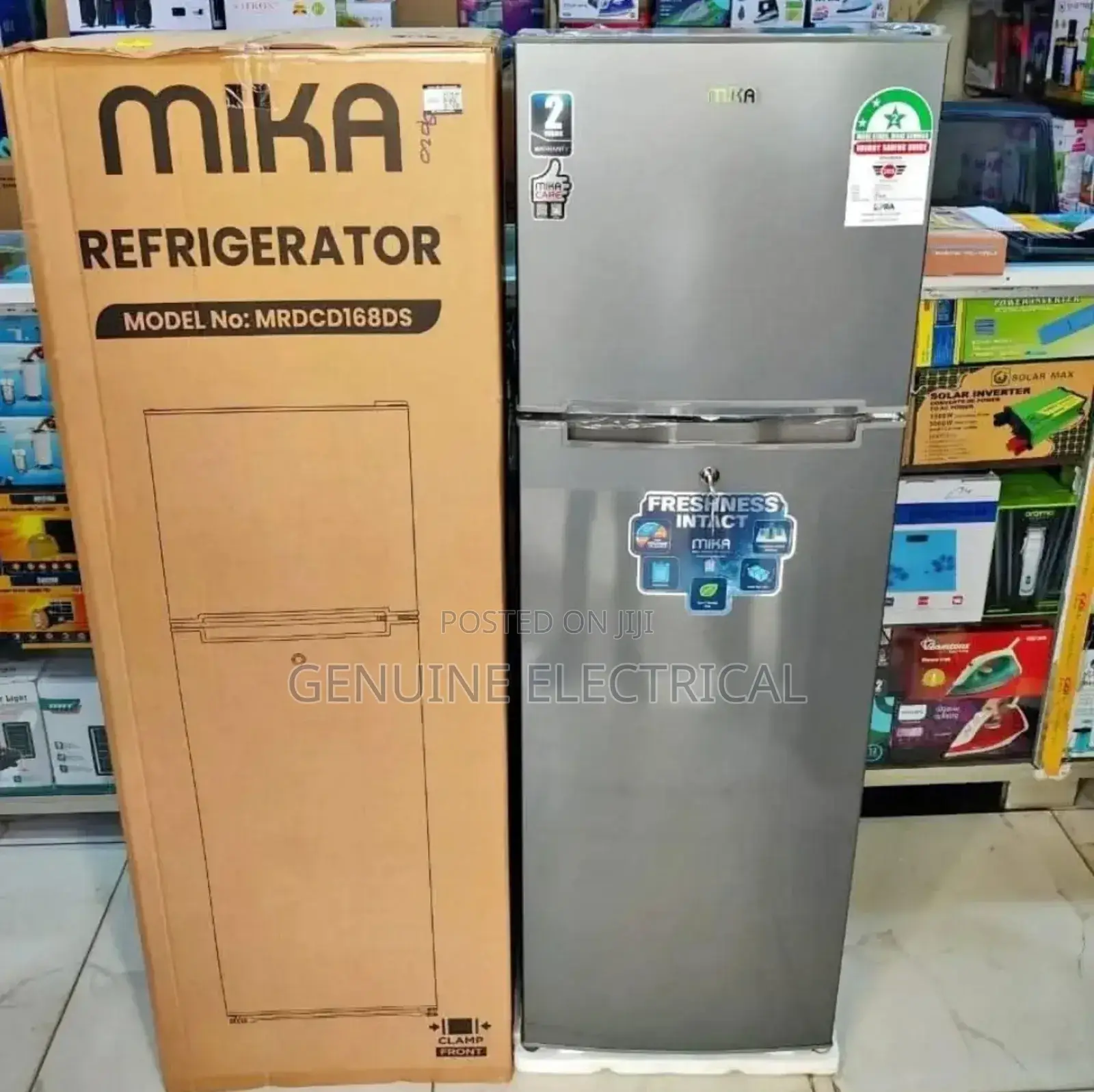 Mika 168l Direct Cool Double Door Refrigerator