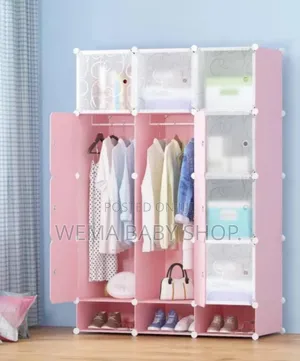 Hard Semi Permanent Plastic Wardrobes/ Inbuilt Shoe Rack
