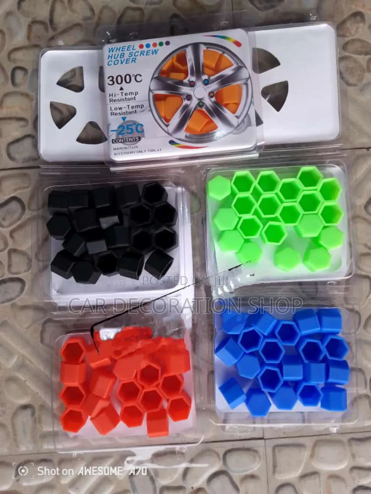 17/19/21mm Rim Nut Colored Cover