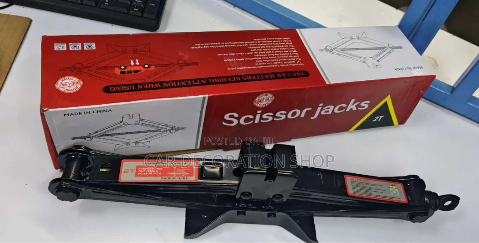 Brand New Quality 2ton Black Scissor Jack