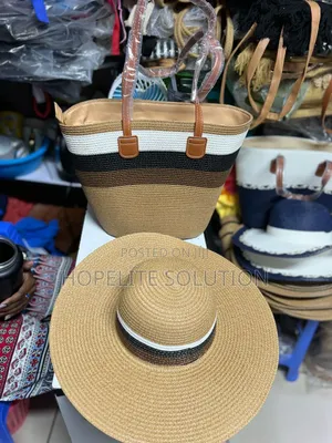 Straw Bag and Hat