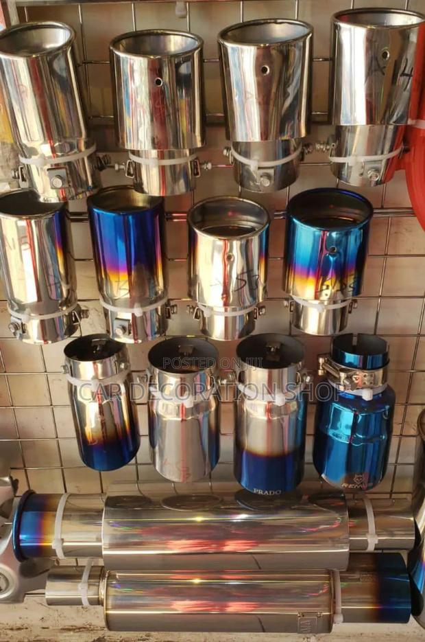 Silver or Colored Universal Fit Exhaust Tip