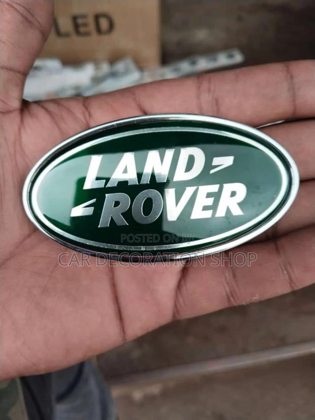 Green Land Rover Oval Replacement Logo - main view