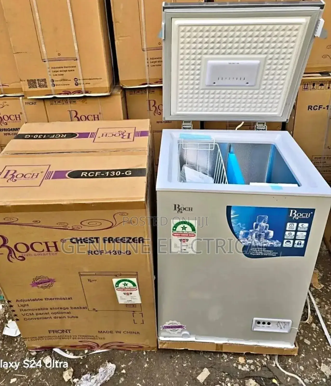 100litres Roch RCF Deep Chest Freezer Ec/F1