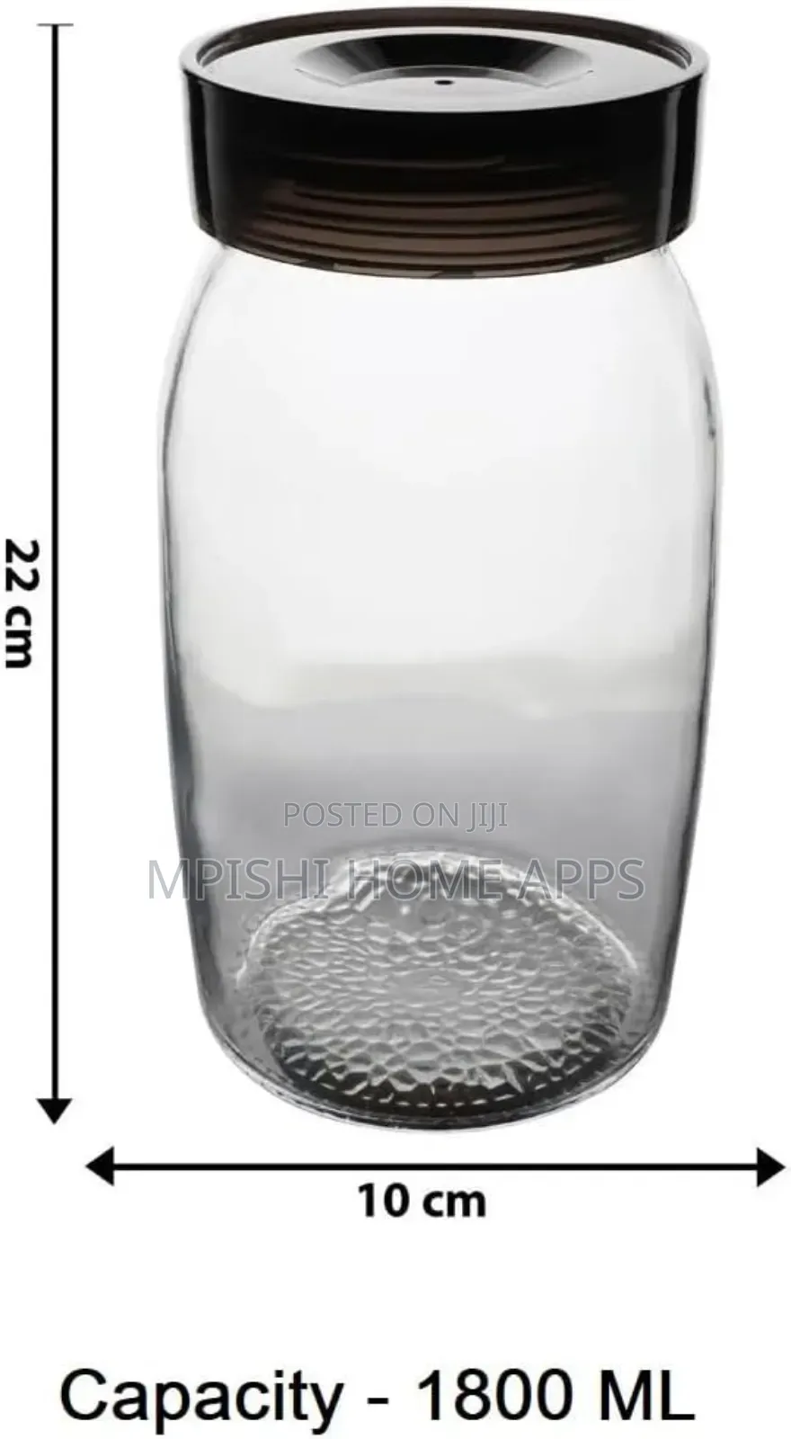 Airtight Glass Jar 1800ml