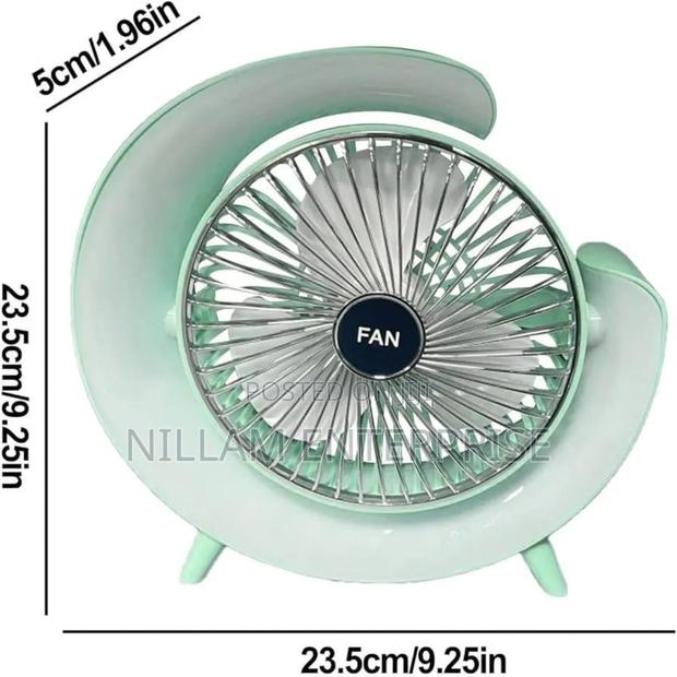 Portable Rechargeable Desktop Fan - thumbnail 3