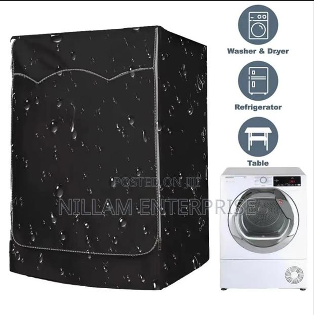 (Xl Xxl) Black Front Load Washing Machine Cover . - thumbnail 4